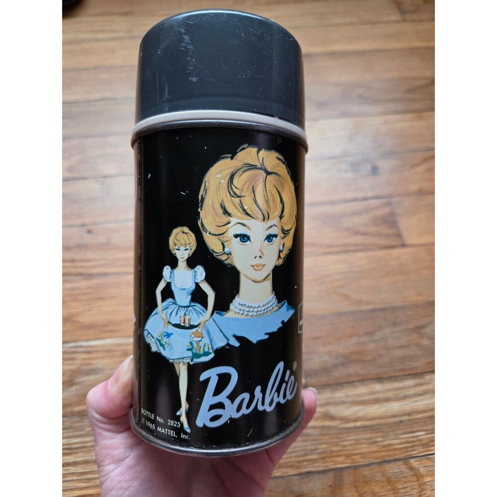 vintage 1965 Barbie Skipper Midge Thermos Mattel